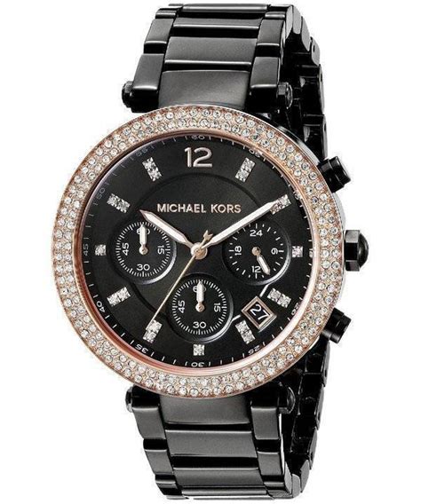 montre noir michael kors|Michael Kors watches expensive.